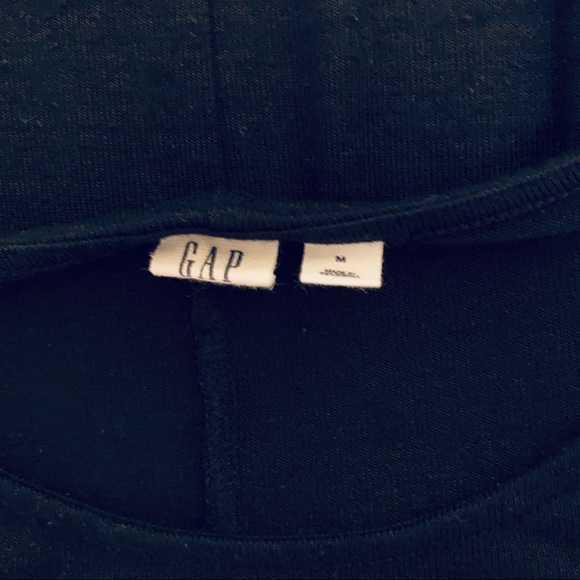 Gap Sz Medium Black Short Sleeve Knit T Shirt Dress - Picture 5 of 6